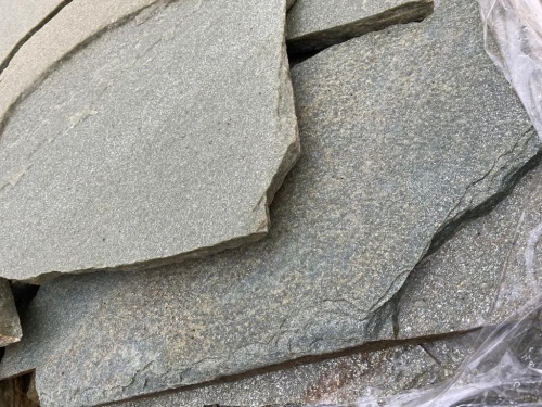 Плитняк златолит зелёный для цоколя, отмостки купить в Урае