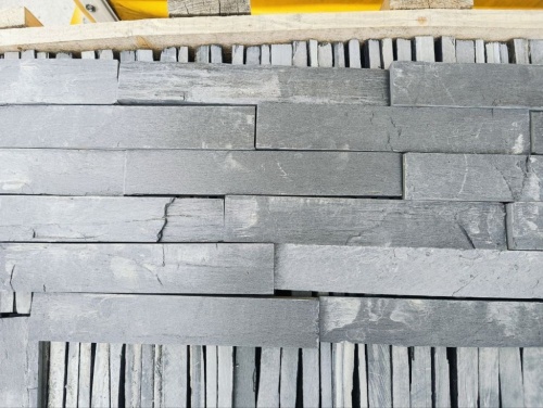 Плитка чёрная из натурального камня фасадная 30 см * 5 см, толщина 7 мм -30 мм купить в Урае