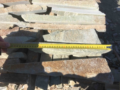 Горбушка златолит золотистый для облицовки купить в Урае