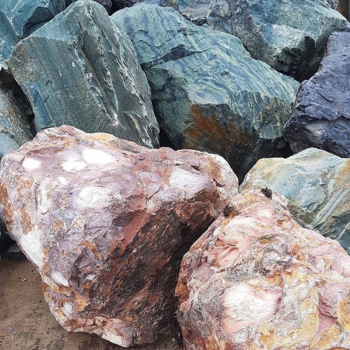 Ландшафтные глыбы красно-фиолетовые 200-1000 килограмм купить в Урае