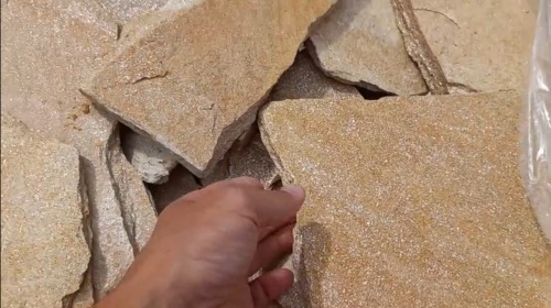 Плитняк златолит жёлтый золотистый для фасада 1,5-3см купить в Урае