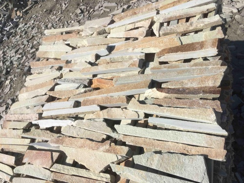 Горбушка златолит золотистый для облицовки купить в Урае